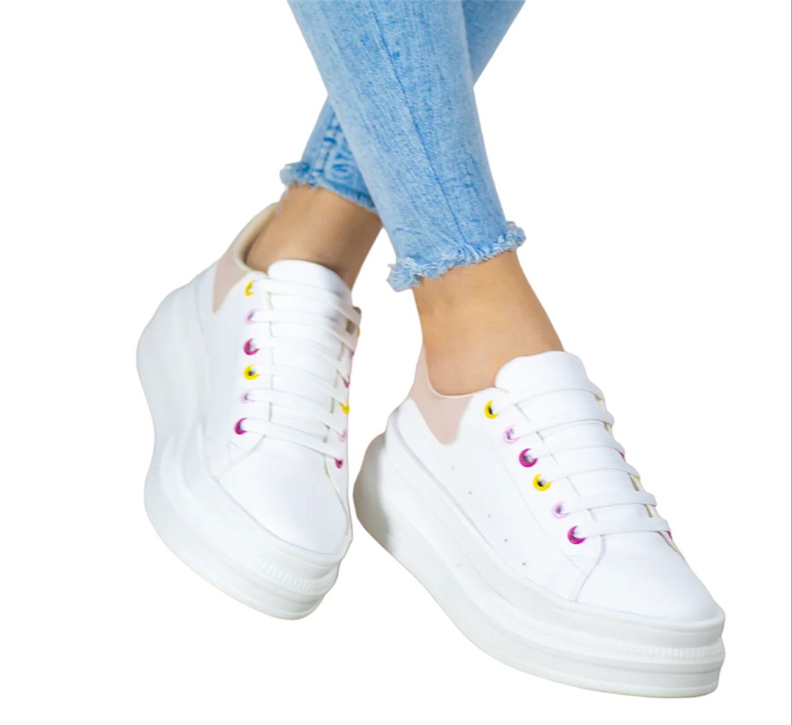 Urus Colors | Tenis combinado suela ancha mujer