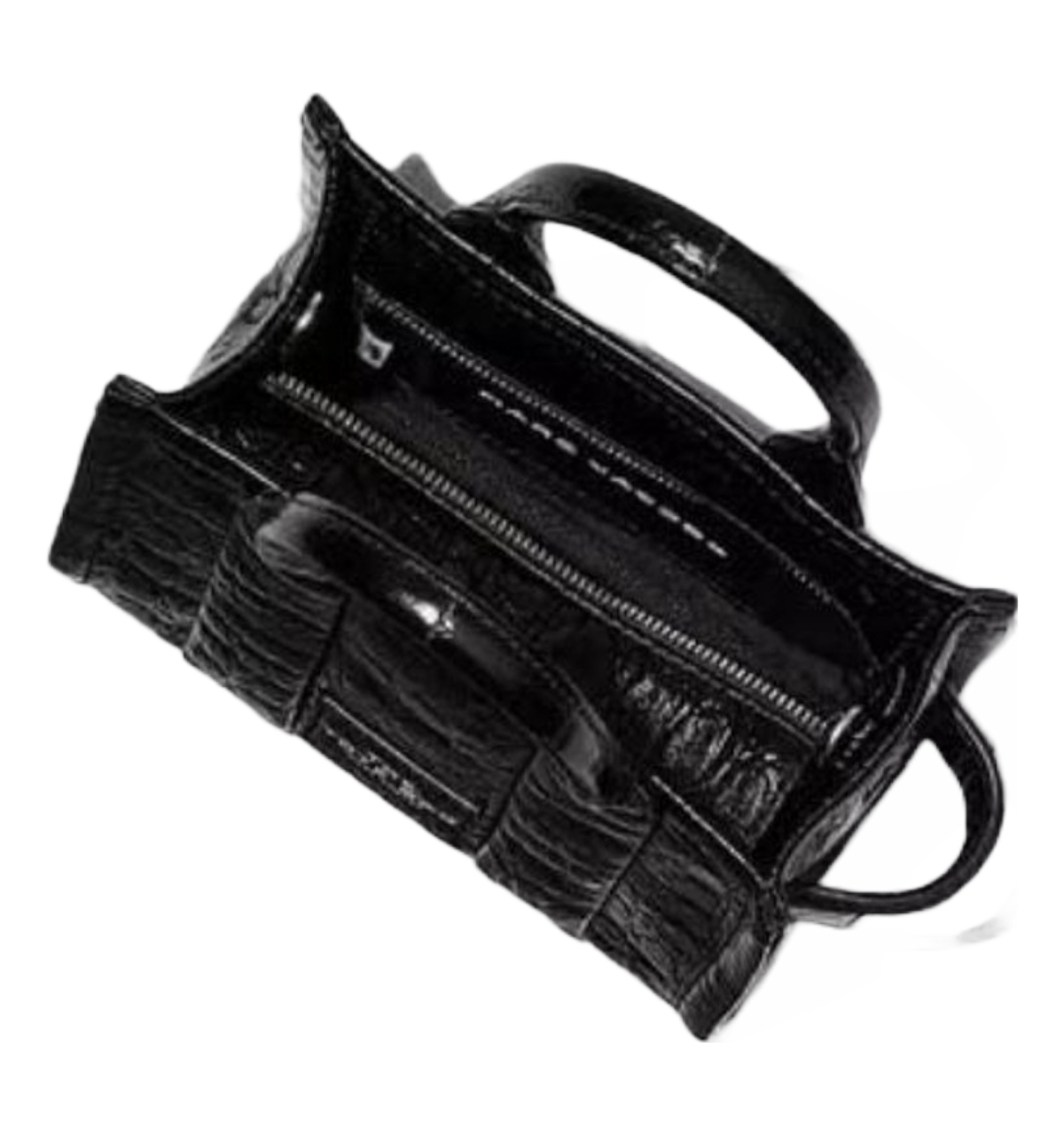 Bolsa para Dama Marc Jacobs The Croc-Embossed Micro Tote H089L01RE22 001 Negro