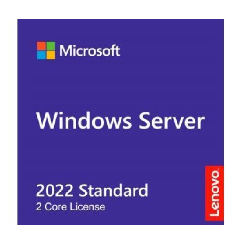 Lenovo Microsoft Windows Server 2022 Standard Additional License, 2-Core 