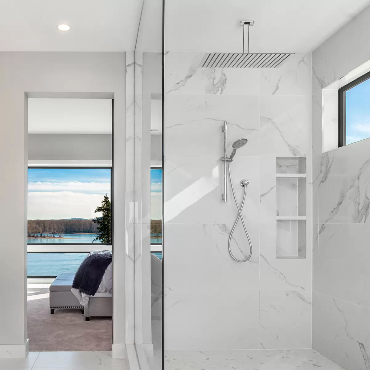 Regadera Cuadrada Jumbo Tipo Lluvia Rubinett XK-10-40C CST