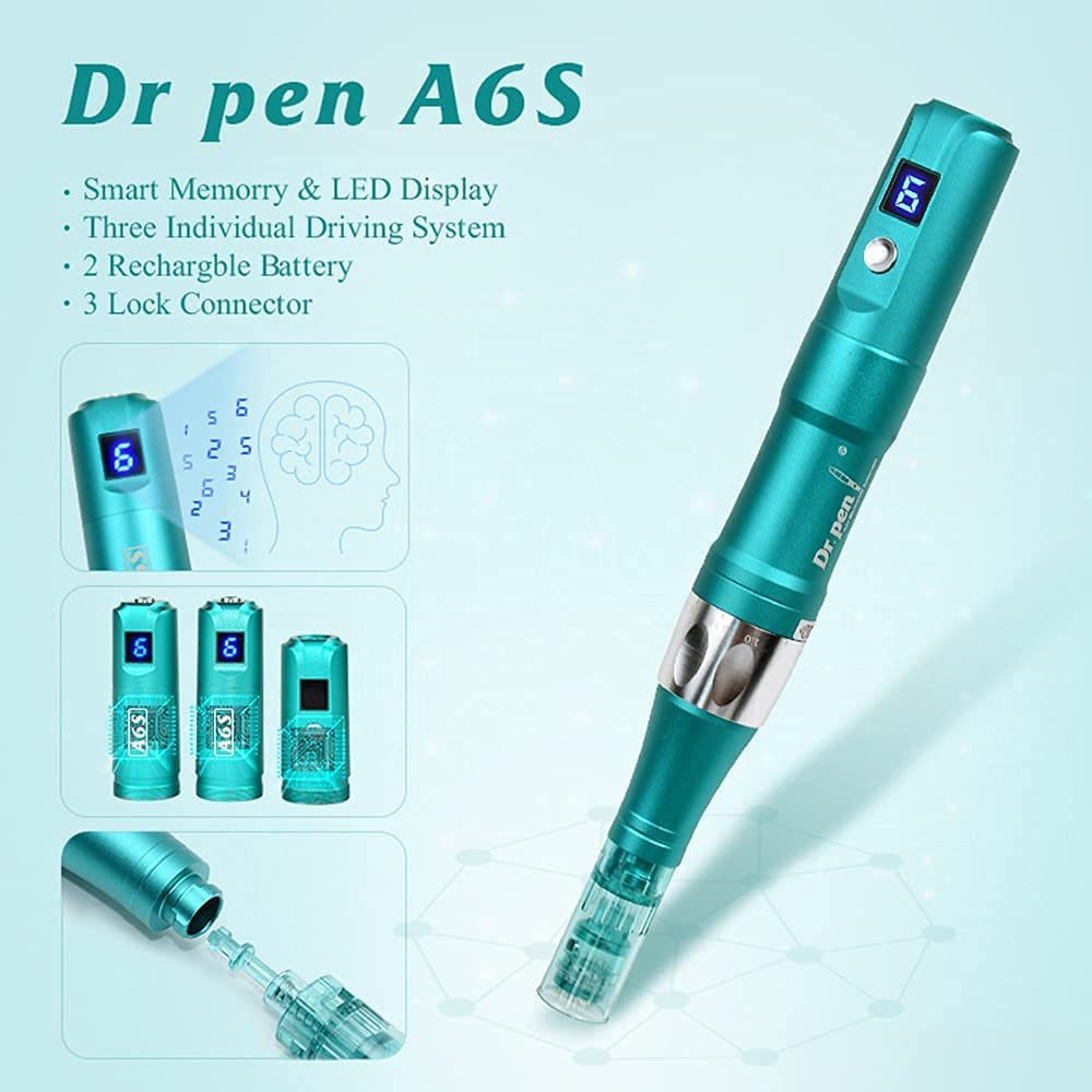 Dermapen Dr Pen A6s + 2 Repuestos De 16 Pines.