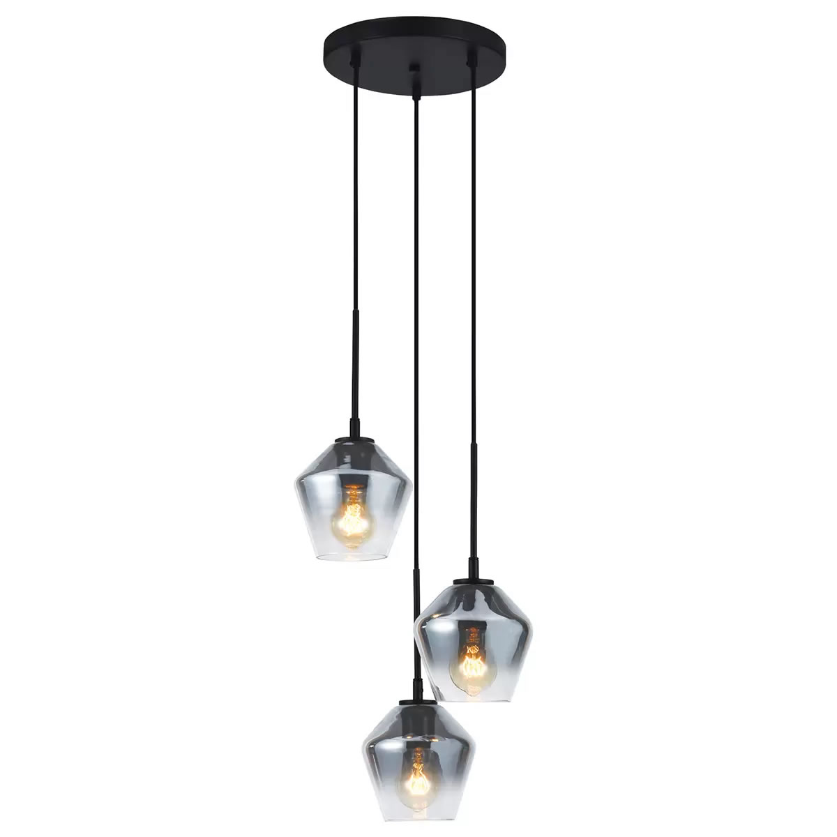 Lámpara Colgante LED Con 3 Focos Empire Lighting P8203M CST