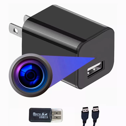 Cámara Oculta en Cargador de Pared Spyce Camera Memoria de 8GB Resolución 2  Megapixel 1080P Grabación