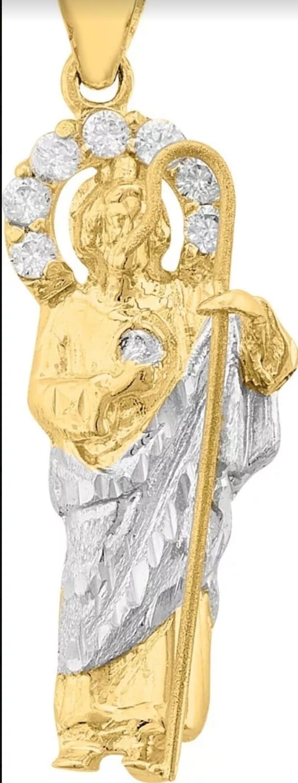Collar San Judas Tadeo En 2 Oros 10 K + Obsequio + Envio.