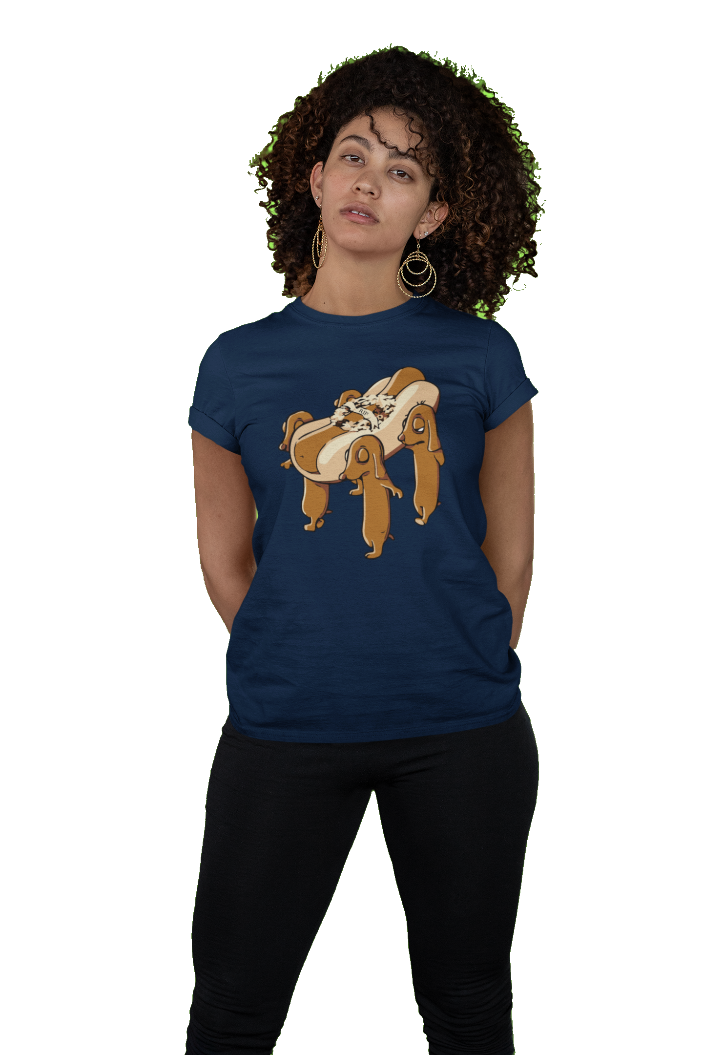 Playera Caballero Dama y Niño Perrito Caliente Meme Mascotas Perros