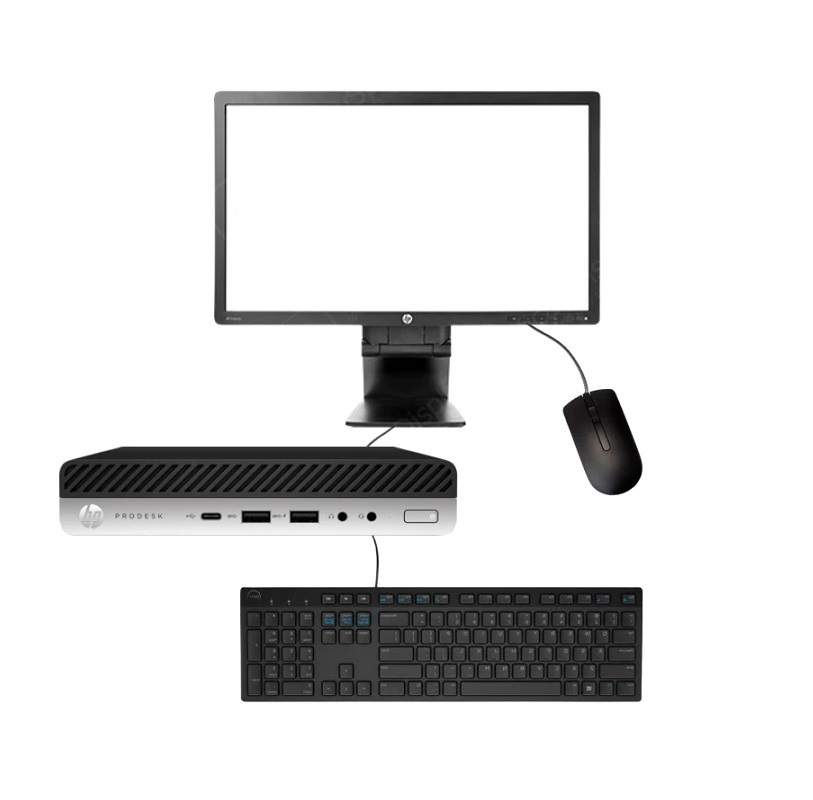 PC HP ELITEDESK 800 G4, MINI, Intel Core i5-8ª Gen, 16GB RAM, 500GB HDD, MONITOR 19", EQUIPO CLASE A, REACONDICIONADO