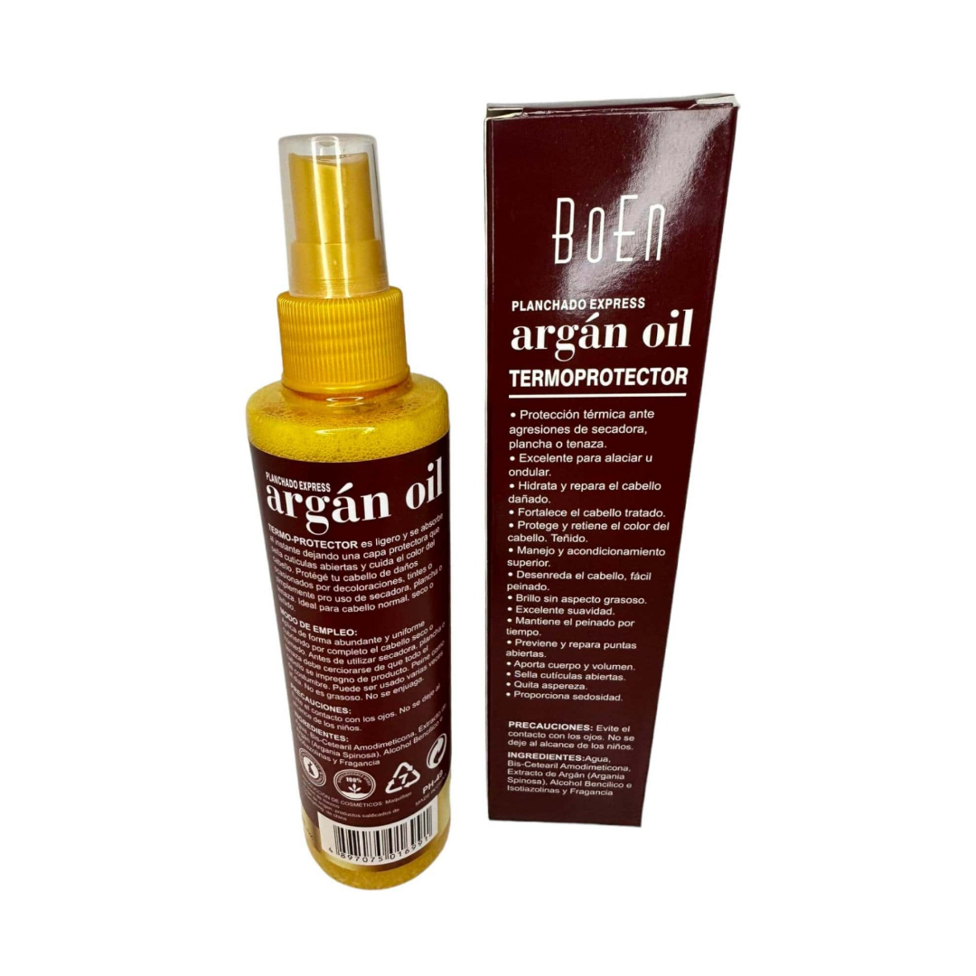 Aceite de Argan Con Termoprotector Boen 180ml.