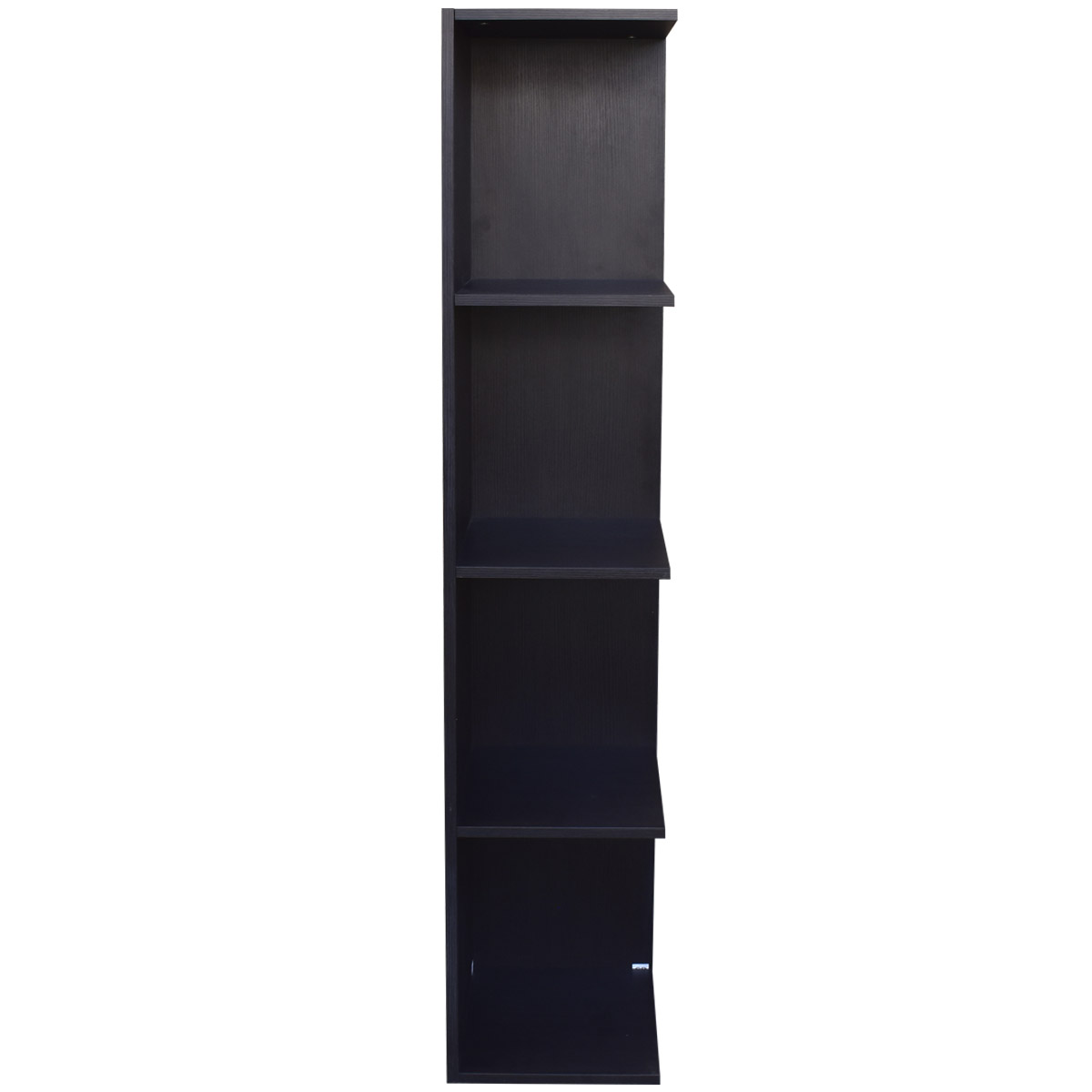 Mueble esquinero con Repisas Cuadradas Fabricado en Melamina Texturizada de Alta Resistencia, color Chocolate