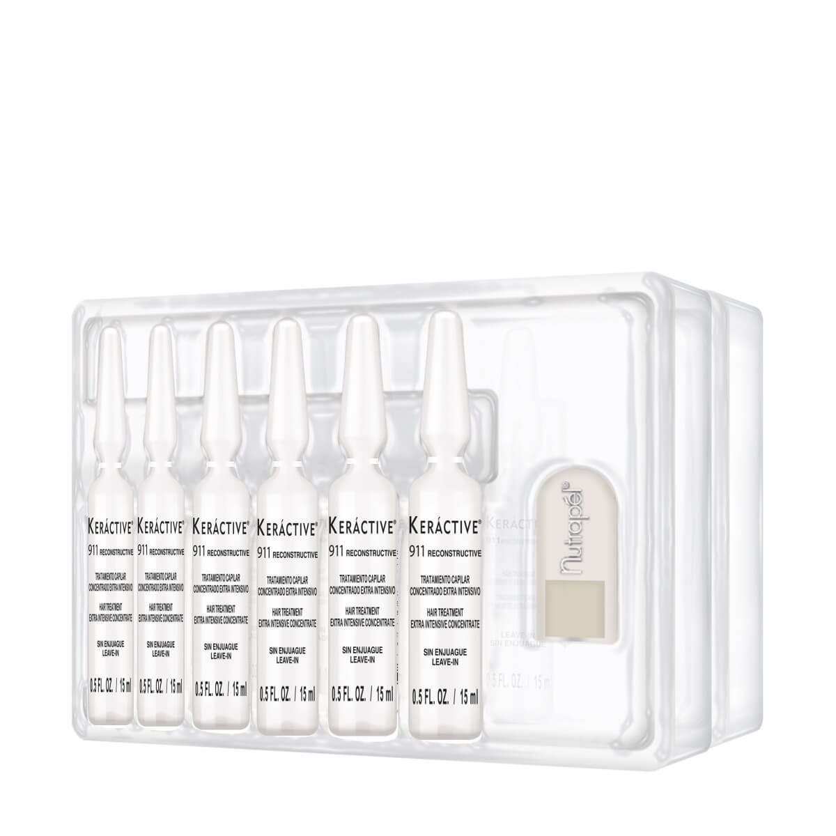 Ampolletas Keractive 911 Reconstructive Nutrapel 12pz Con 15ml