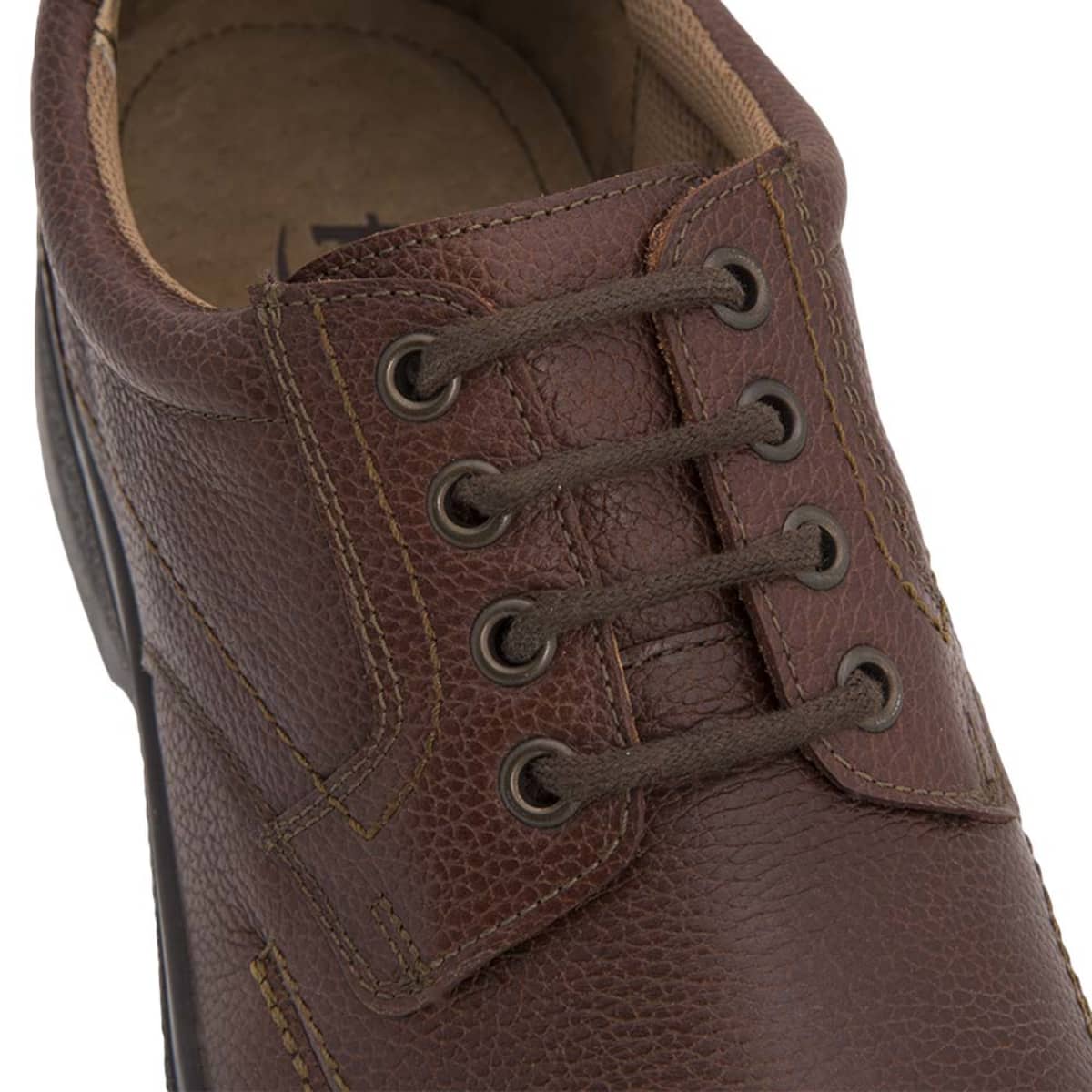 Zapato confort Derby para hombre, color café, marca Flexi, mod. 180174