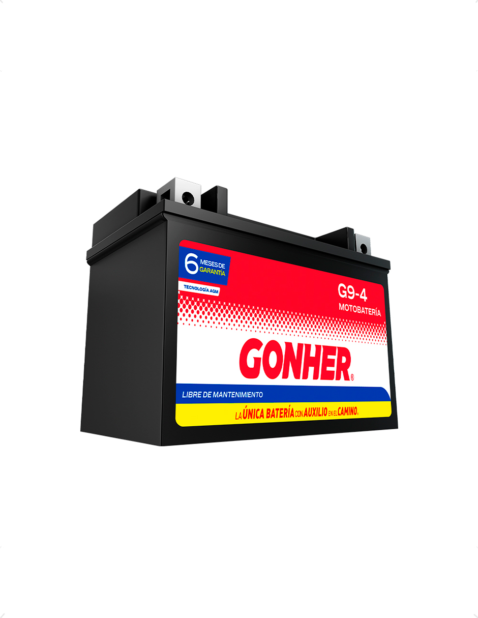 Gonher Moto Batería Tipo Gel Agm 1028666 G9-4 Ctx9-bs Ytx9-bs