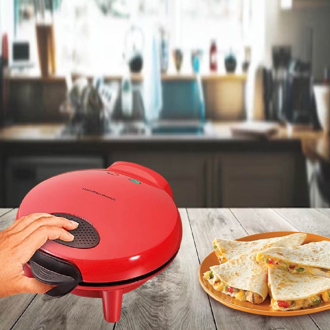 QUESADILLERA 6 PORCIONES ROJA HAMILTON BEACH