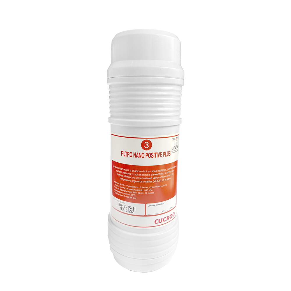 KIT 4 Filtros de Repuesto para Purificador de agua CUCKOO