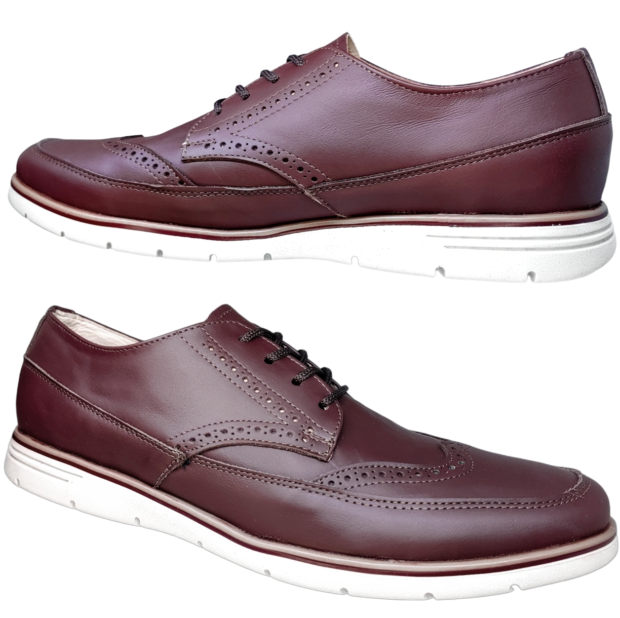 Zapato Casual Bostoniano Hombre Piel Vacuno Genuina Mod. Oxford.