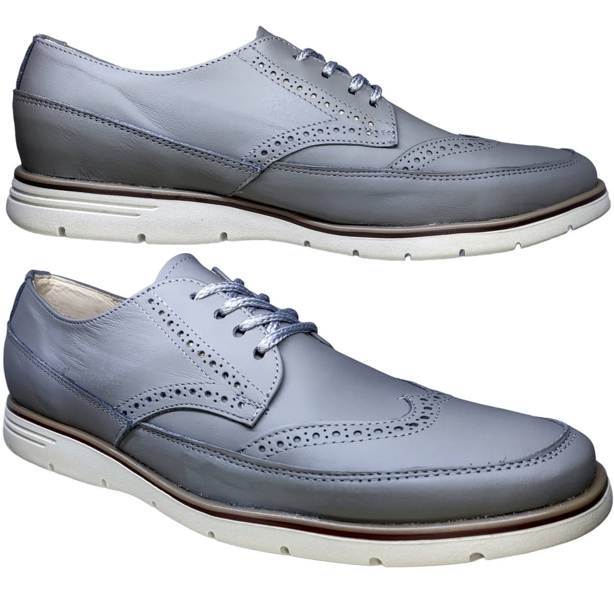 Zapato Casual Bostoniano Hombre Piel Vacuno Genuina Mod. Oxford.