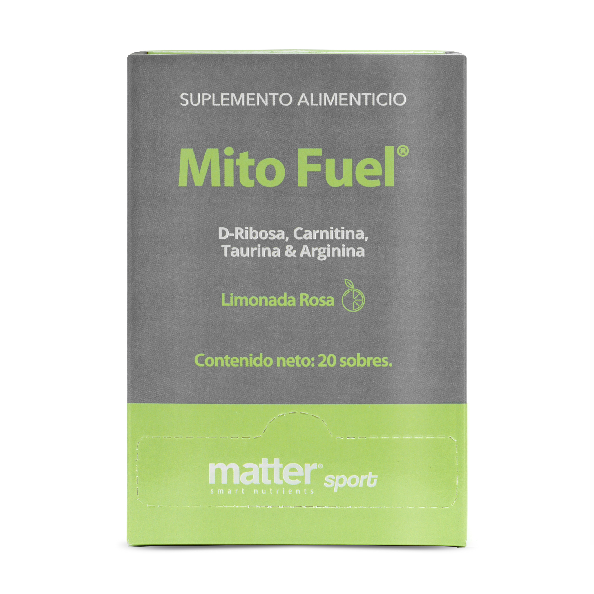 D-ribosa L-carnitina L-taurina L-arginina Mito Fuel, Matter