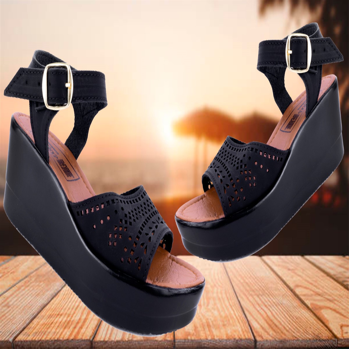 Sandalia Huarache Plataforma Mujer Playa Moda Cómodo Daniela