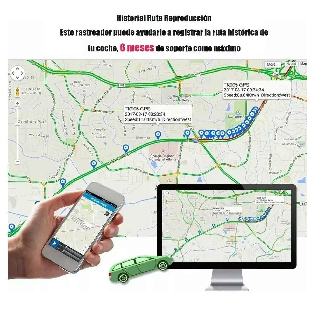 Localizador Rastreador Portátil Mini Gps Auto Tk905 