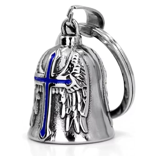 Campana Moto Biker Guardián Bell Amuleto Proteccion Azul