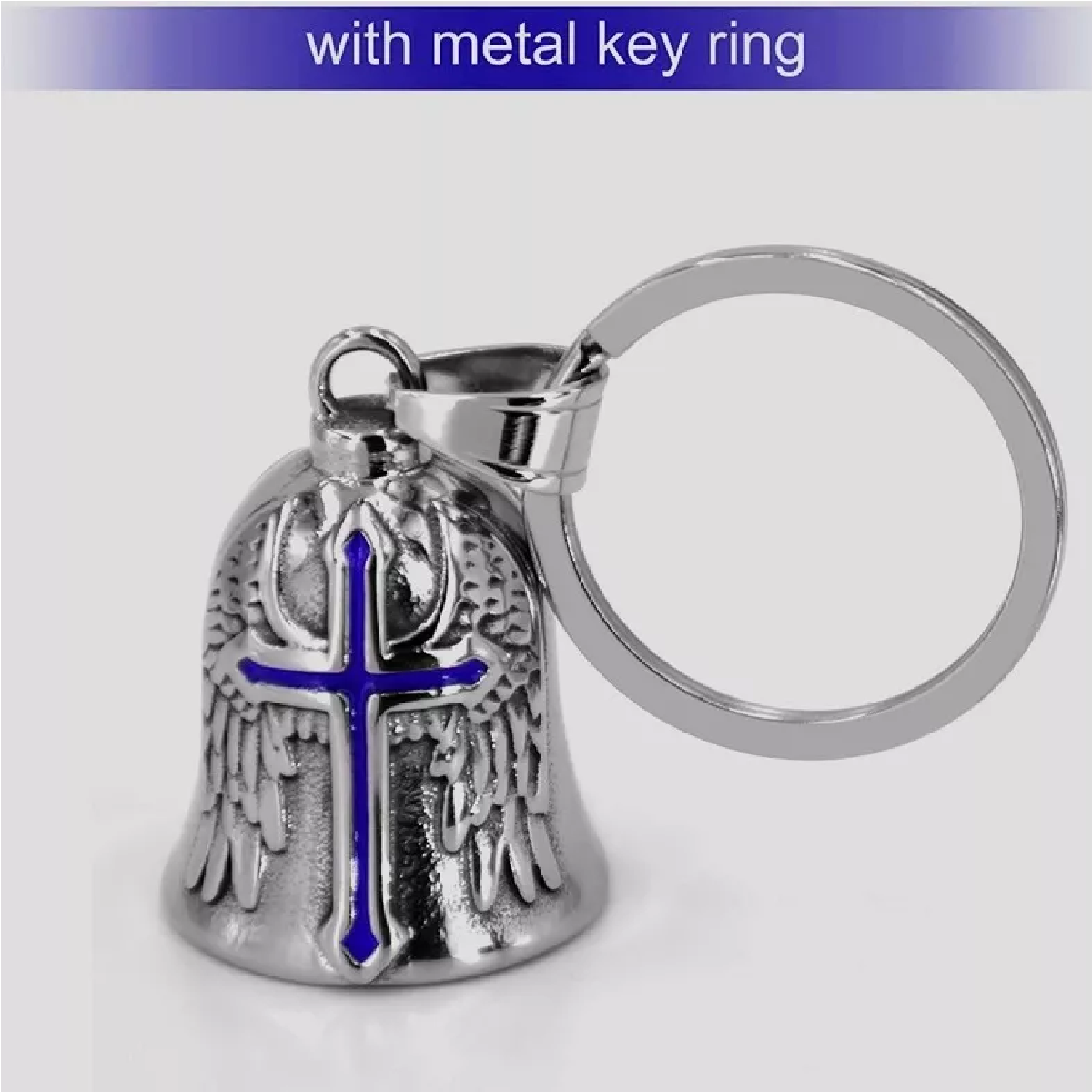 Campana Moto Biker Guardián Bell Amuleto Proteccion Azul