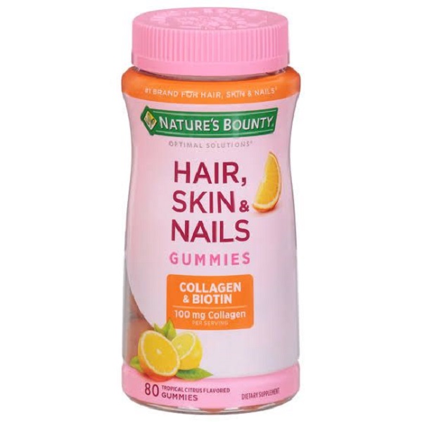 Hair, Skin & Nails Gummies with COLLAGEEN & BIOTIN 80 PIEZAS