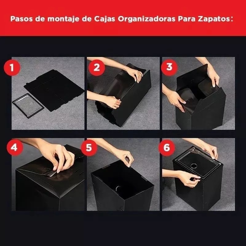 14 Piezas Cajas Organizadoras Apilables Para Zapatos