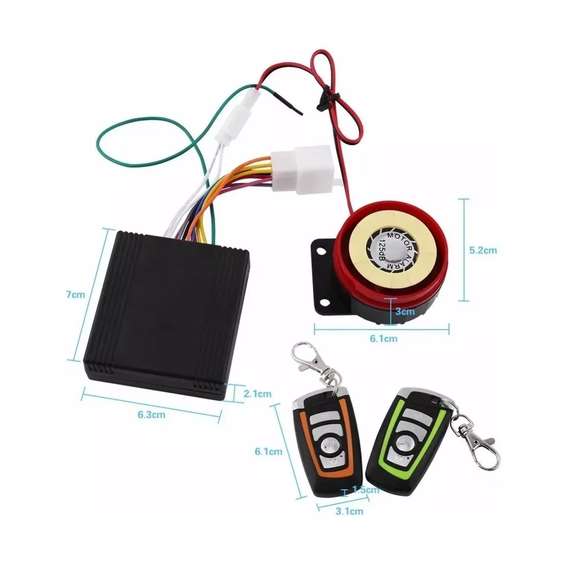 Alarma Arranque Control Remoto Para Moto Seguridad Antirrobo