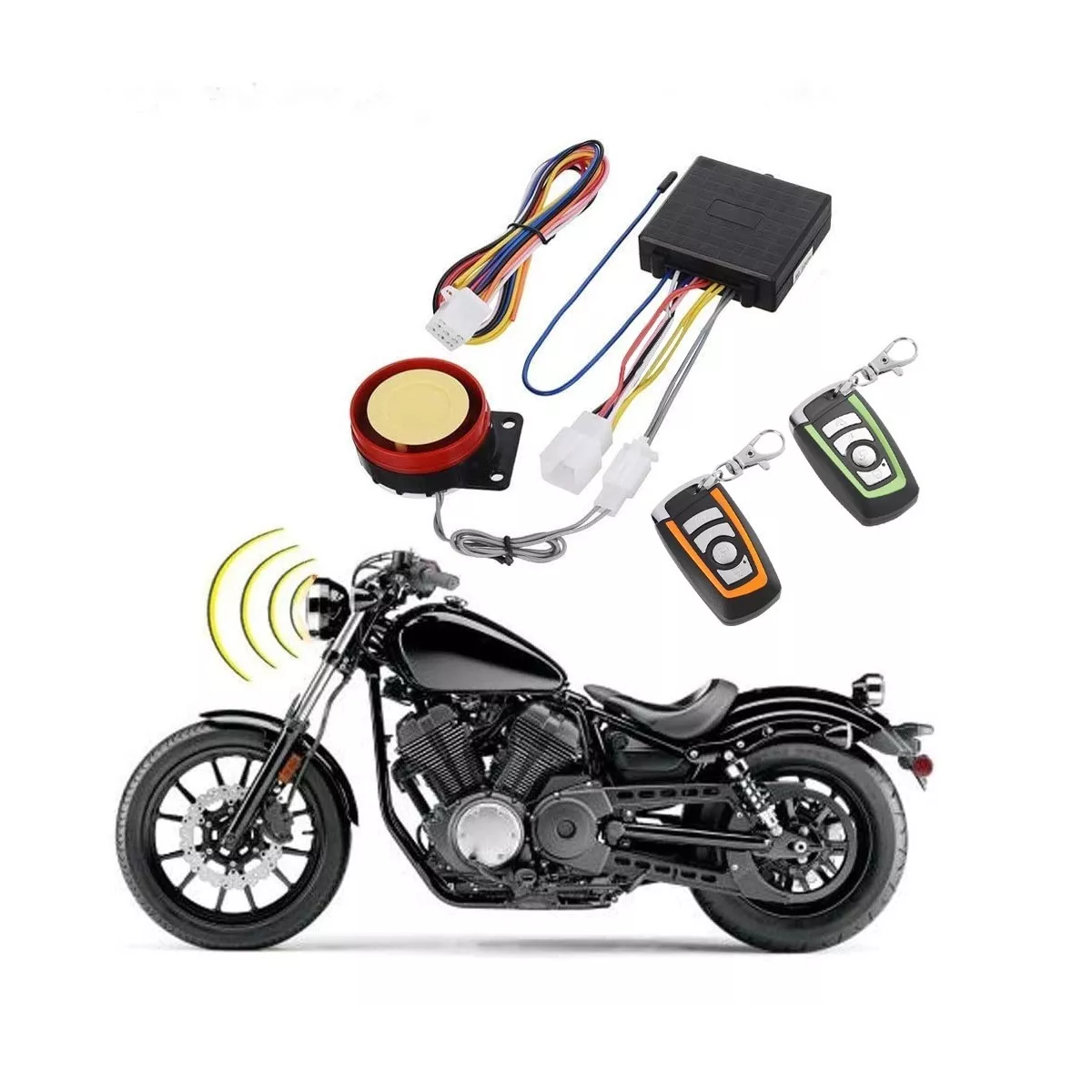 Alarma Arranque Control Remoto Para Moto Seguridad Antirrobo