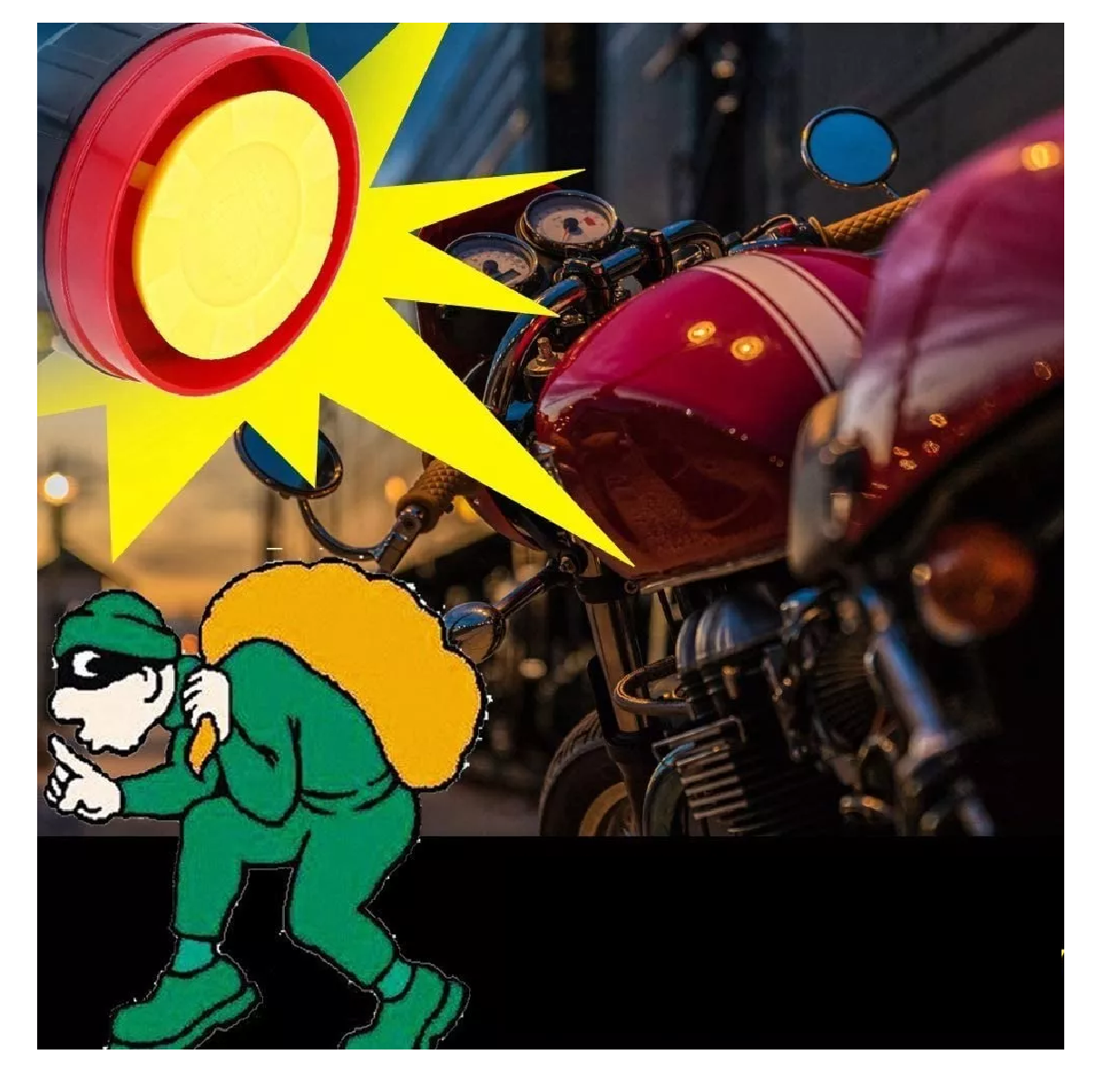 Alarma Arranque Control Remoto Para Moto Seguridad Antirrobo