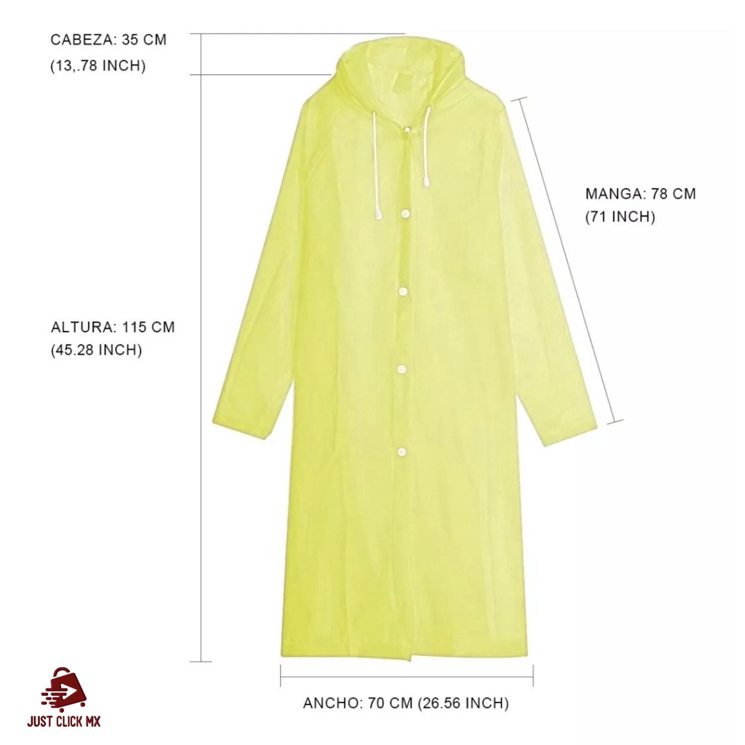 Impermeable Reutilizable Alta Calidad EVA