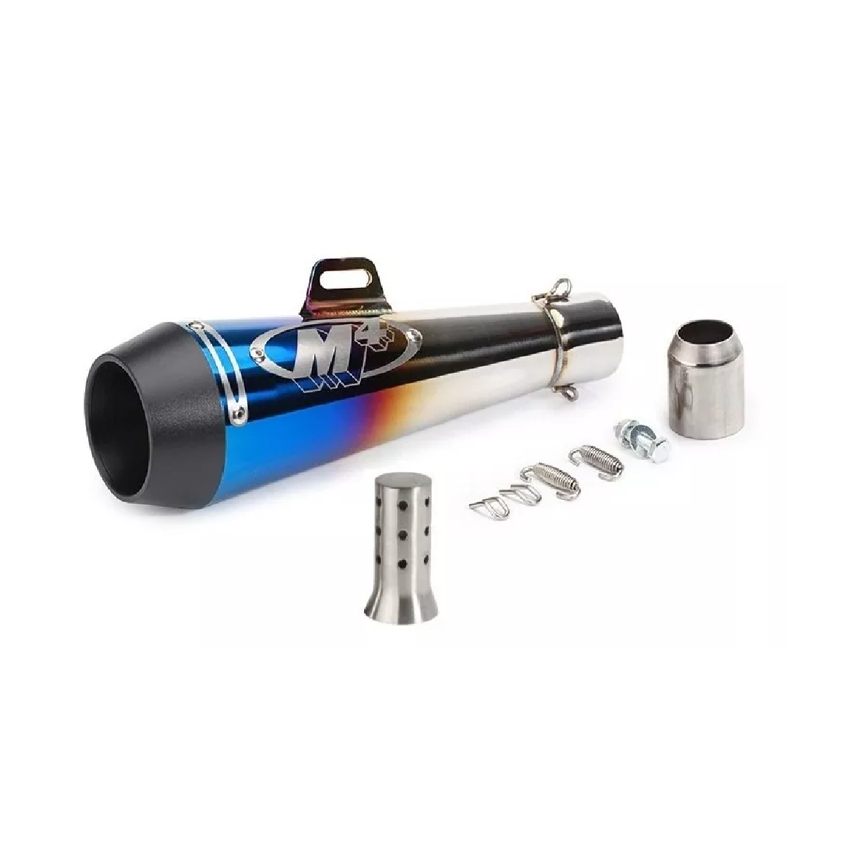 Escape Moto Deportivo 51mm Acero Inoxidable Y Silenciador M4 Multicolor