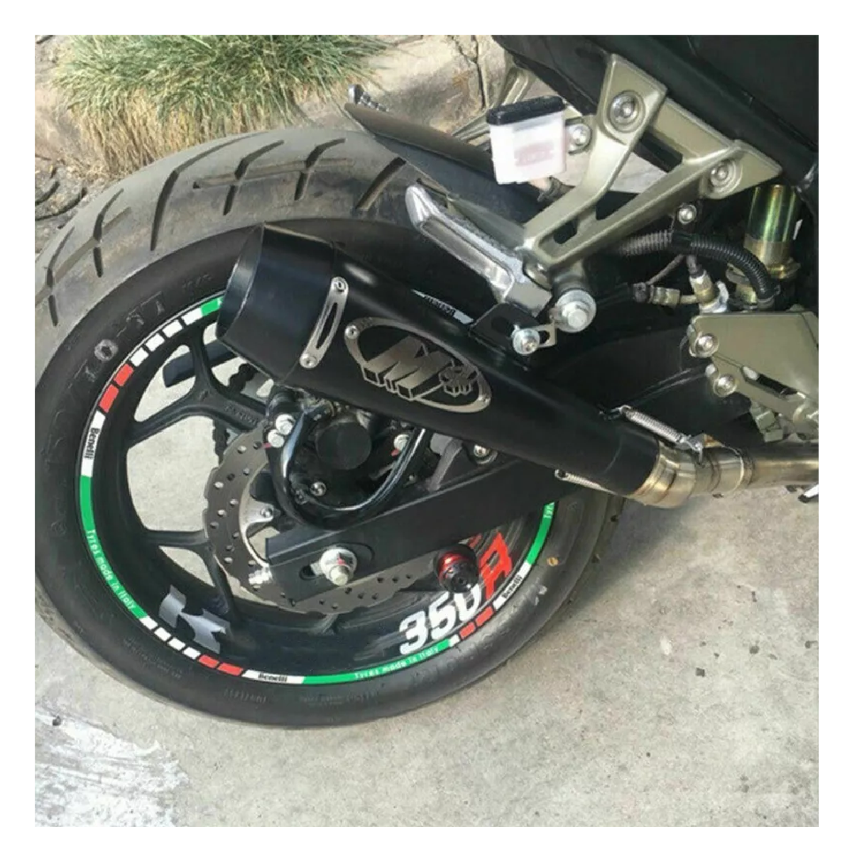 Escape Moto Deportivo 51mm Acero Inoxidable Y Silenciador M4 Negro