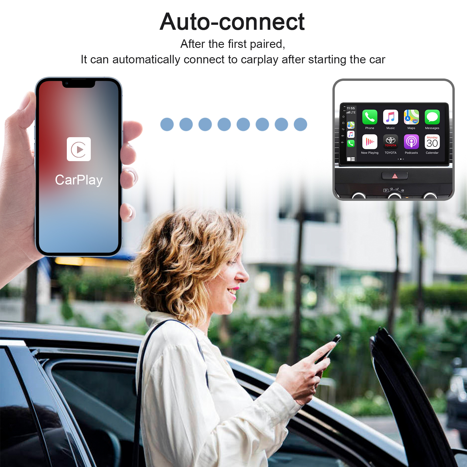 Adaptador Carplay Inálambrico Wireless Plug & Play iPhone