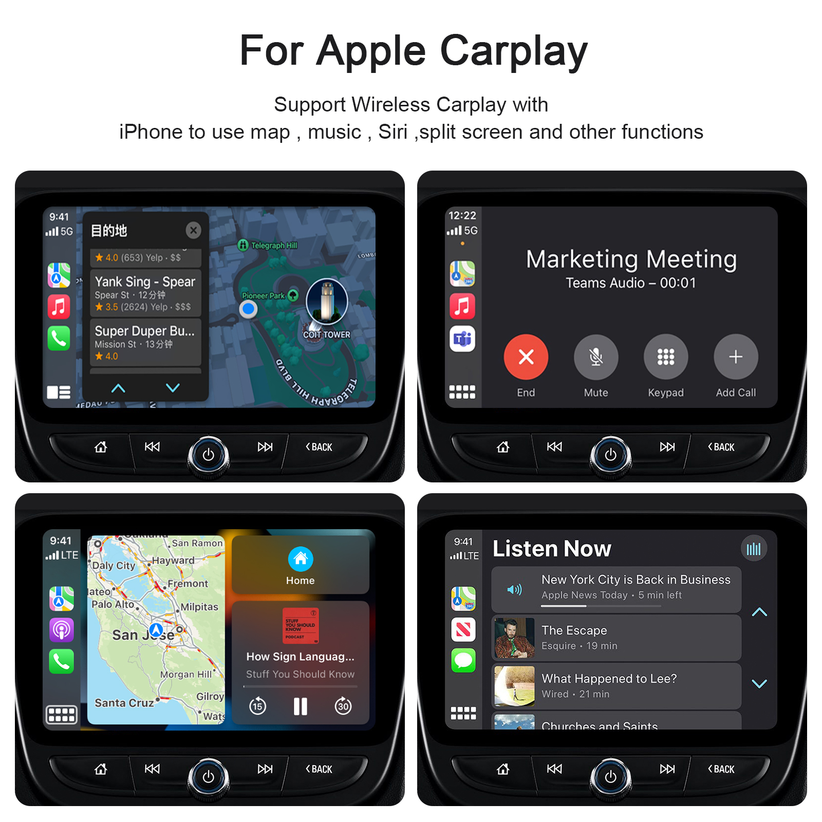 Adaptador Carplay Inálambrico Wireless Plug & Play iPhone
