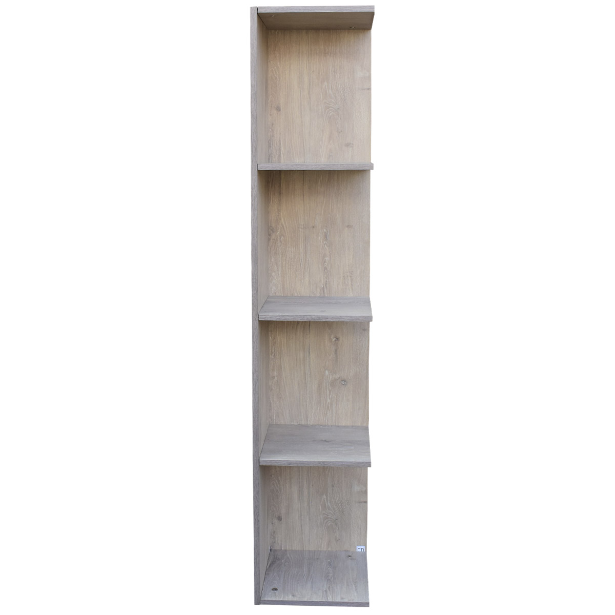 Mueble esquinero con Repisas Cuadradas Fabricado en Melamina Texturizada de Alta Resistencia, color Roble