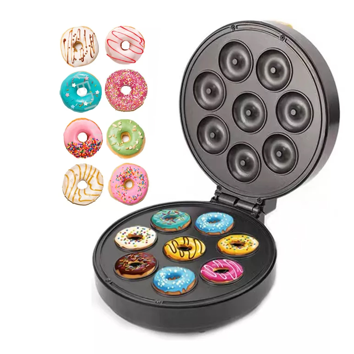 Máquina Para Hacer Desayuno Donas Mini Repostería Antiadherente Express