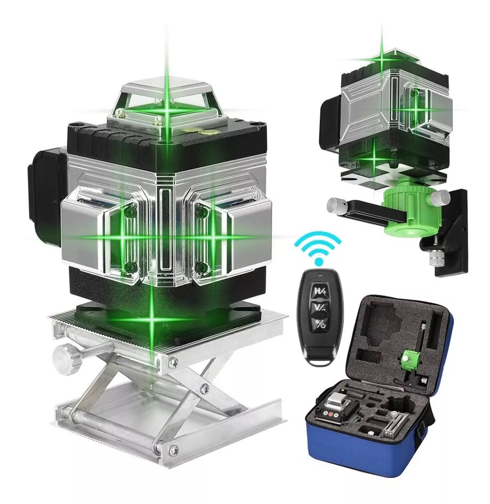 Nivel Laser Multifuncional 16 Líneas Láser Nivel 3 Autonivelante