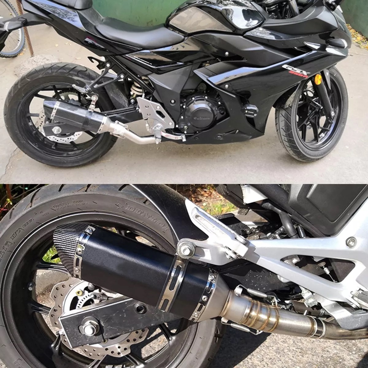 Escape Silenciador Para Moto Deportivo Universal 38-51mm