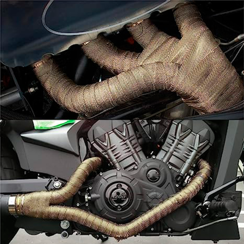 Cinta Térmica Titanio Alta Temp Vauli Escape Headers 5m/2in