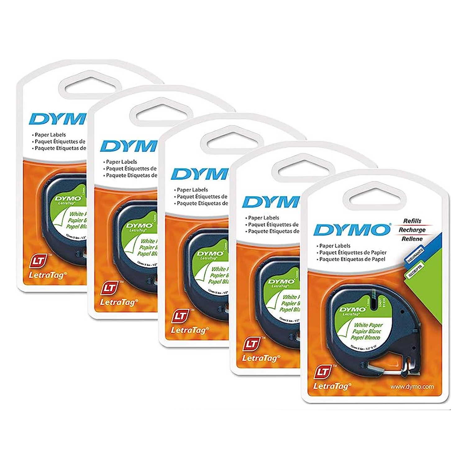 CINTA P/DYMO 10697 PAPEL BLANCO C/2