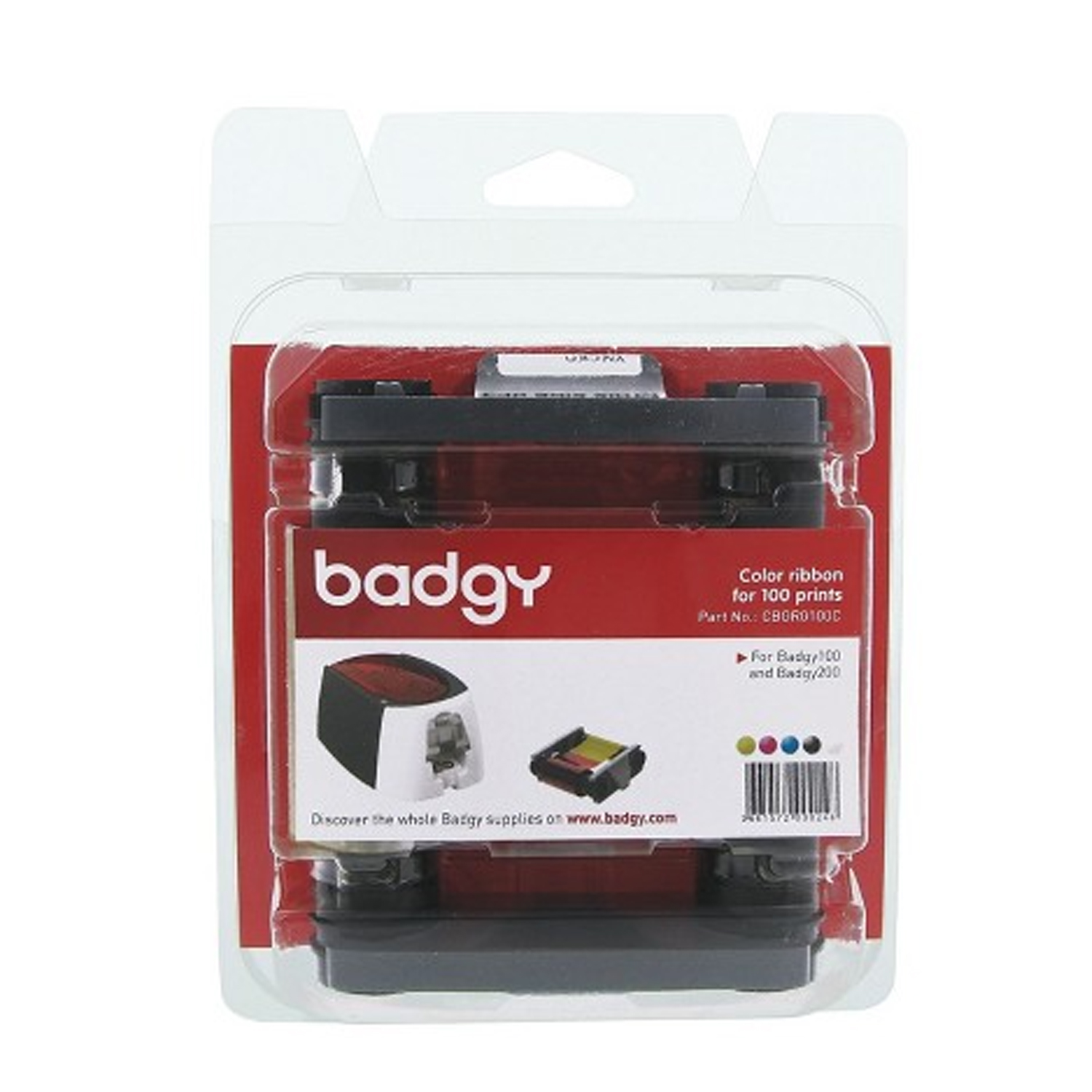 RIBBON BADGY P/100/200 COLOR CBGR100C
