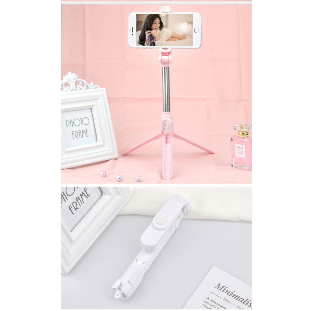 Palo De Selfie Con Flash Trípode Celular Con Control Remoto