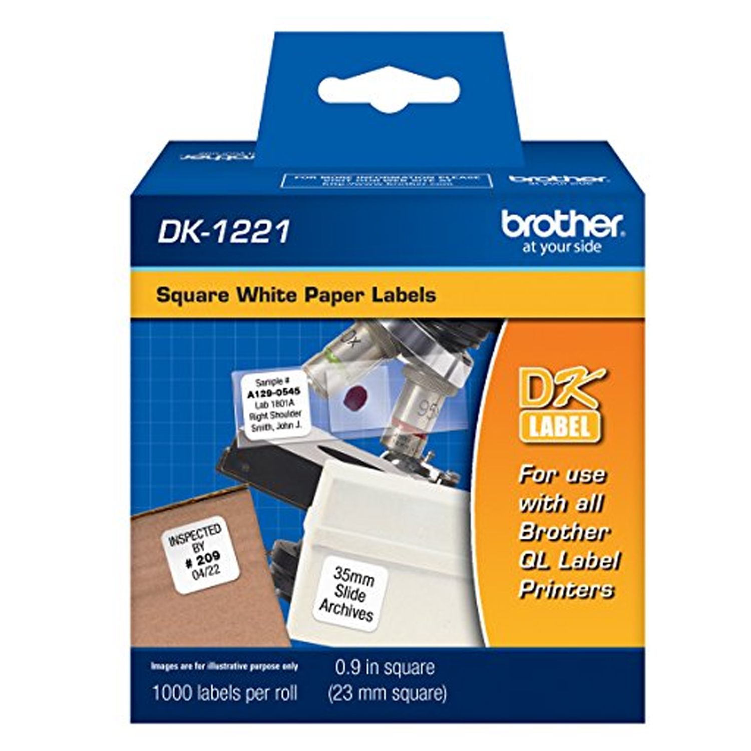 ETIQUETA BROTHER PRECORTADA DK-1221