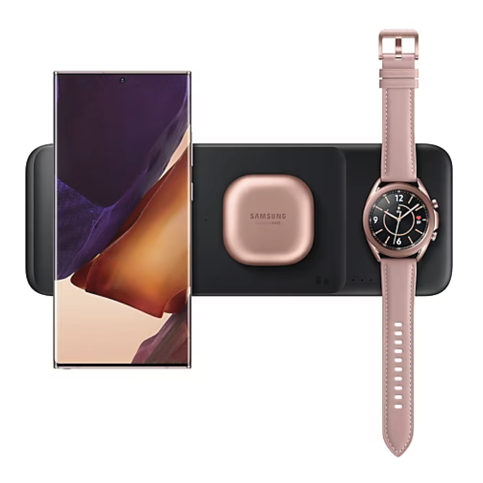 Cargador Inalámbrico Triple Samsung Super Fast 3 en 1