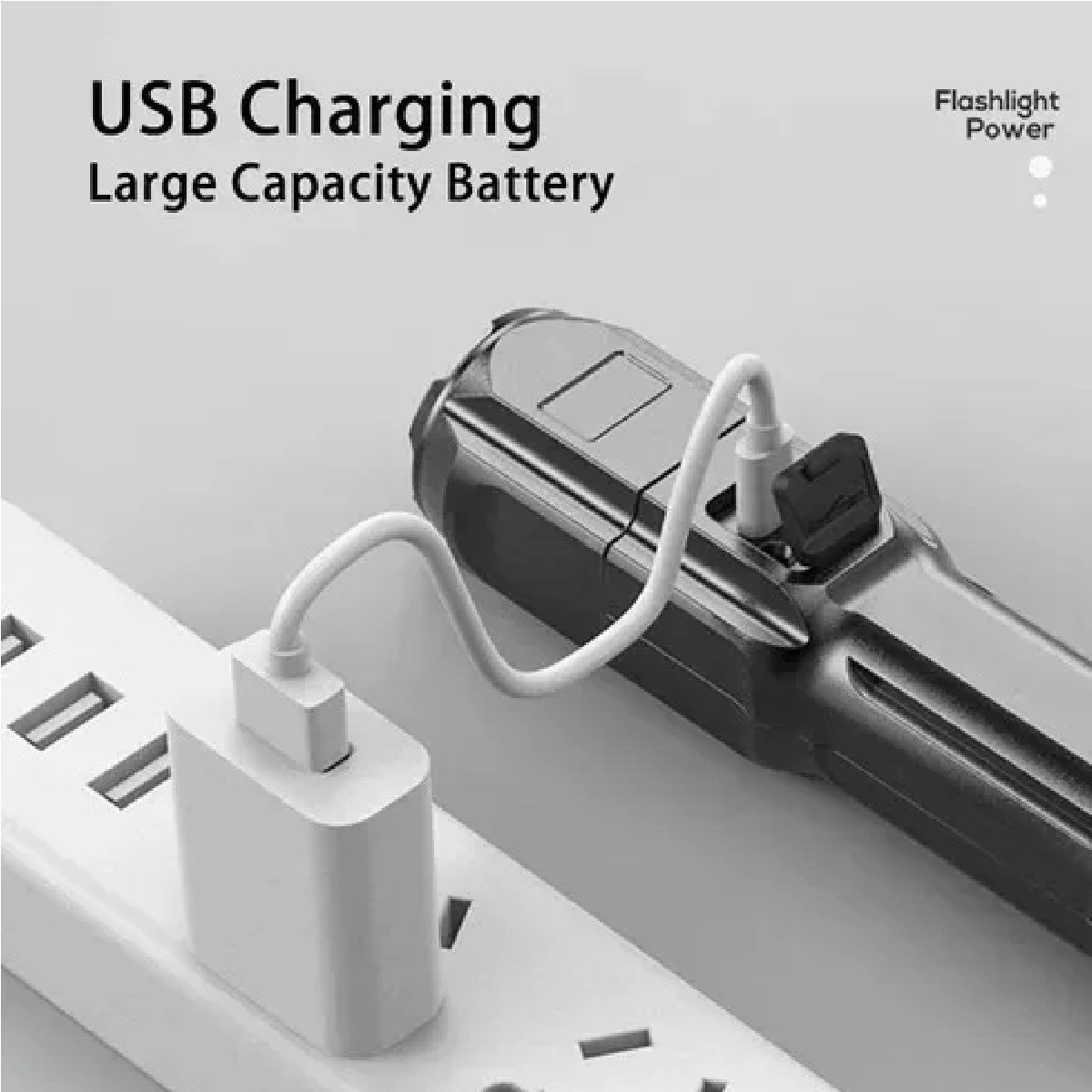 Duo Lámpara Tactica Super Potente Led Zoom