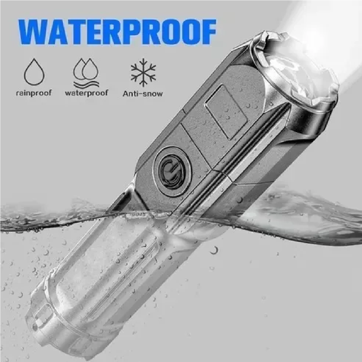 Duo Lámpara Tactica Super Potente Led Zoom