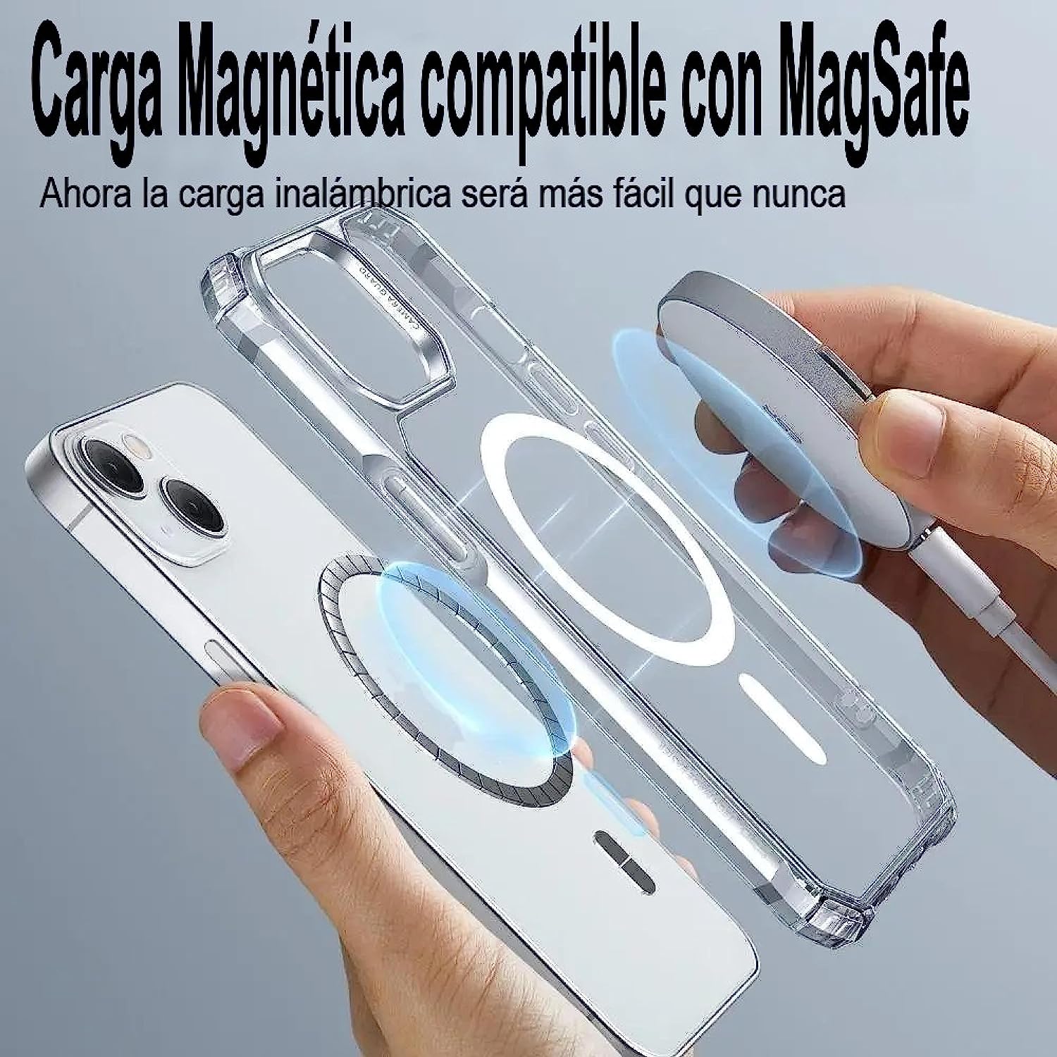 Funda para iPhone 11 Pro de 5.8" Case Transparente de Uso Rudo Compatible con Magsafe y Carga Inalambrica (2023) Carcasa con Esquinas Reforzadas A Prueba de Golpes Grado Militar