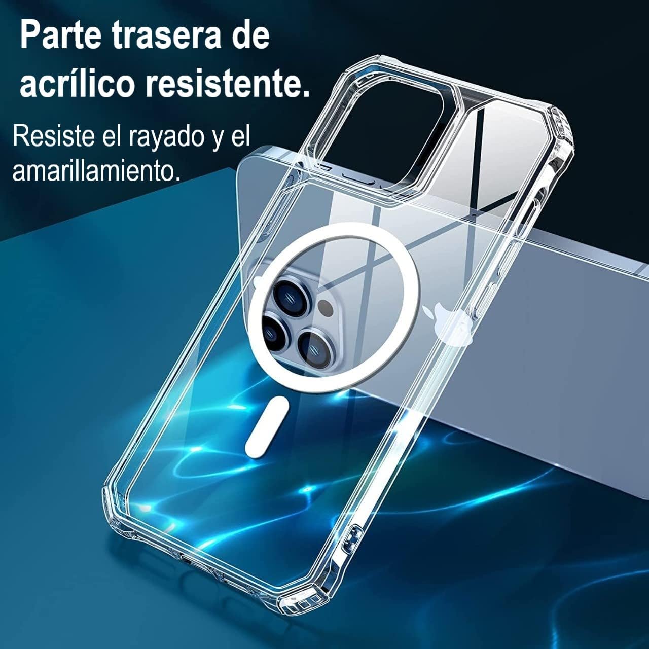 Funda Protector para iPhone 11 Pro MAX de 6.5" Case Transparente con Carga Magnética e inalámbrica Magsafe (2023) Carcasa a Prueba de Golpes Uso Rudo