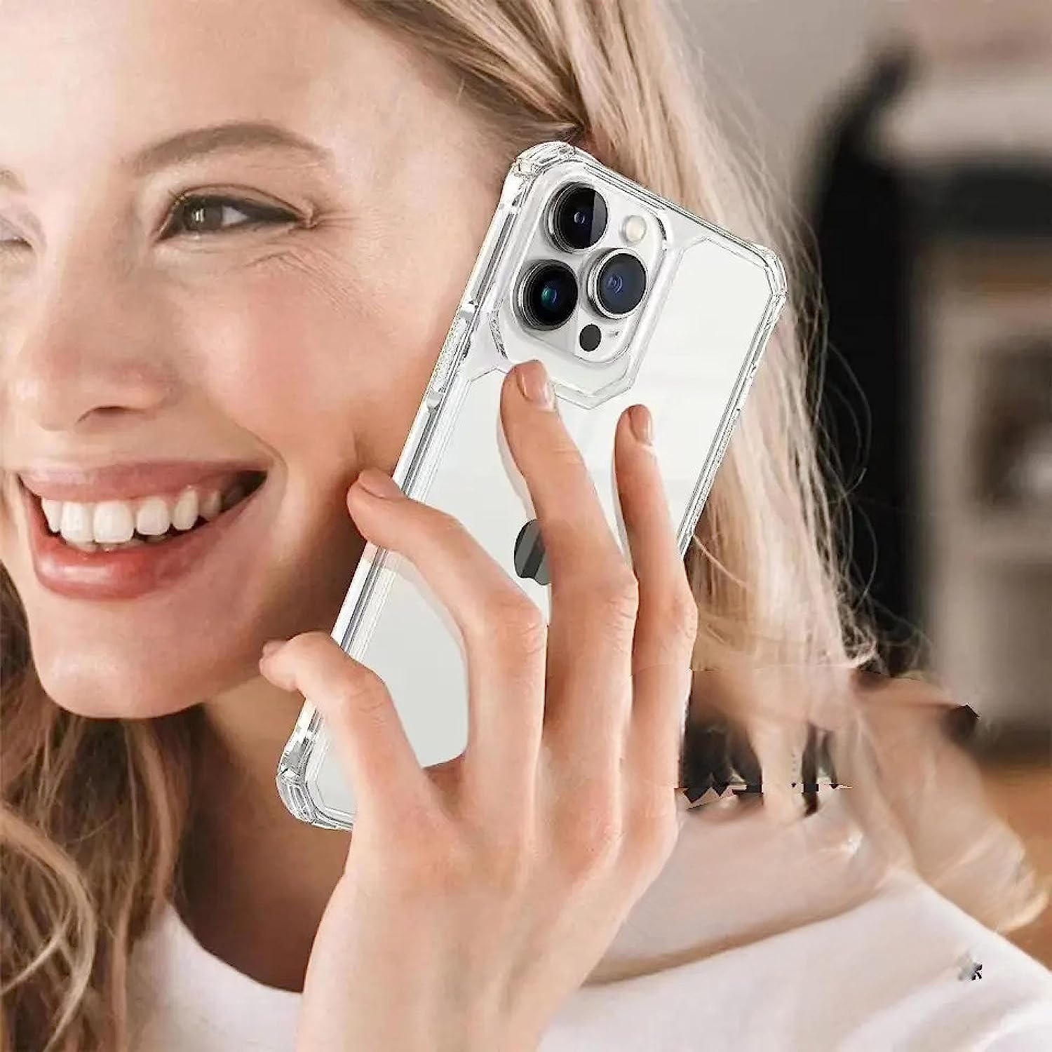 Funda para iPhone XS MAX de 6.5" Case Transparente de Uso Rudo Compatible con Cargador Magsafe y Carga Inalambrica Carcasa con Esquinas Reforzadas A Prueba de Golpes Grado Militar