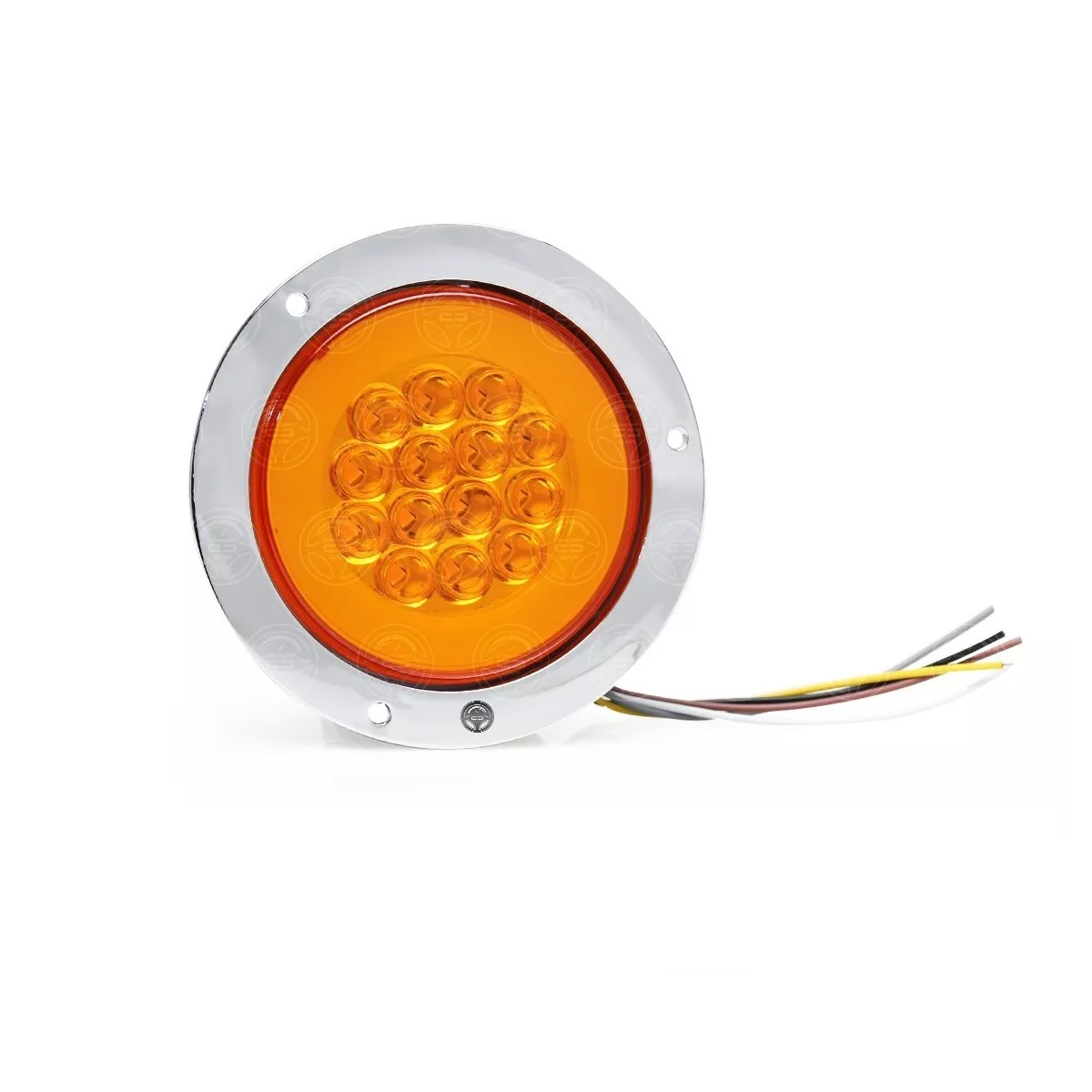 Plafon 14 Led Redondo Aro Plasma Gel 4 Funciones 12-24v F1 Ambar 